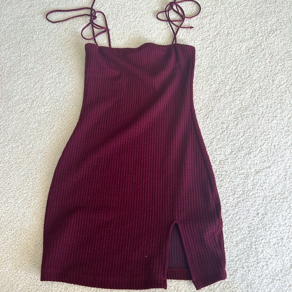 Motel Red Minidress, XS